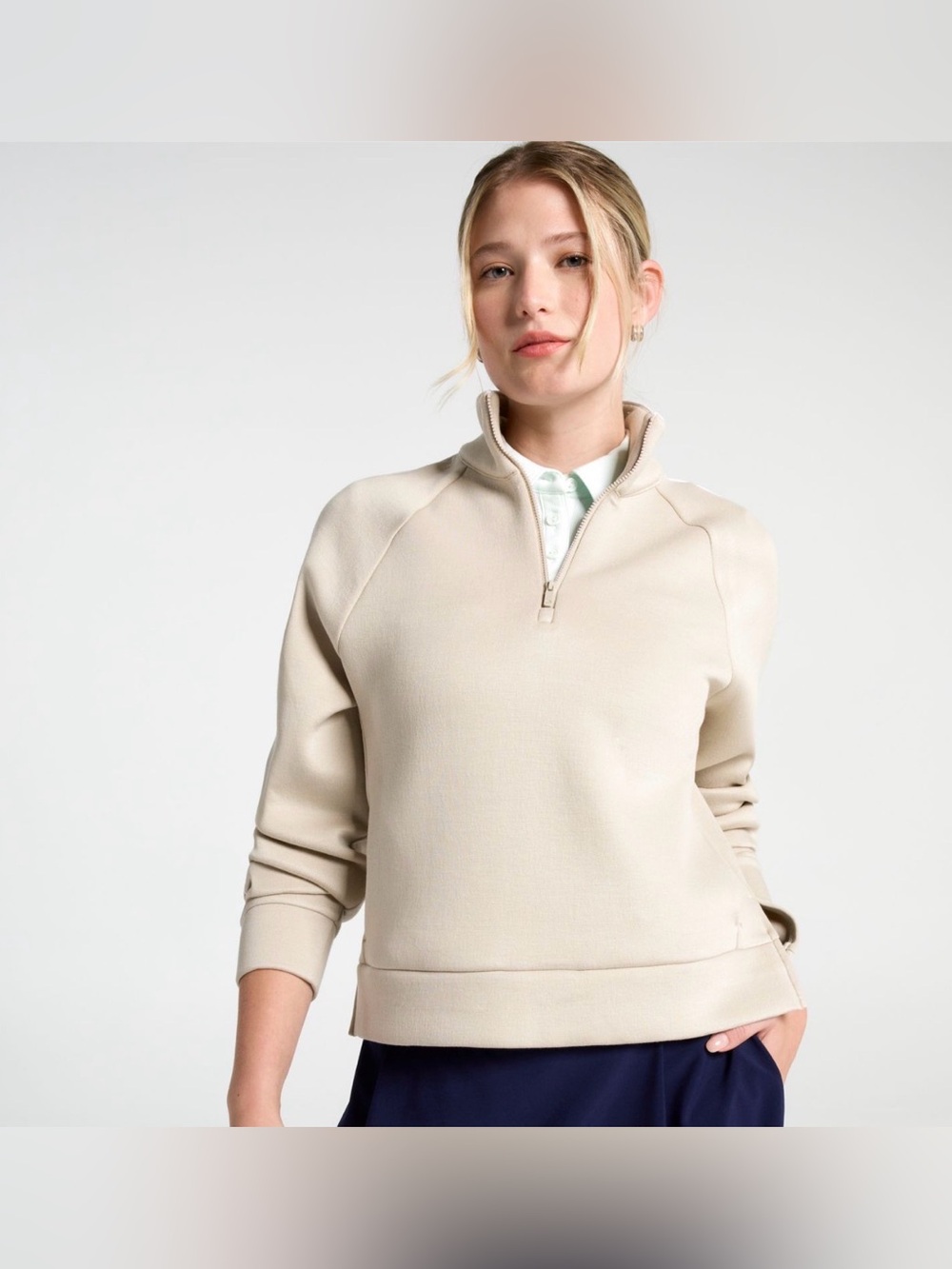 Calia Women’s Pique Scuba 1/4 Zip